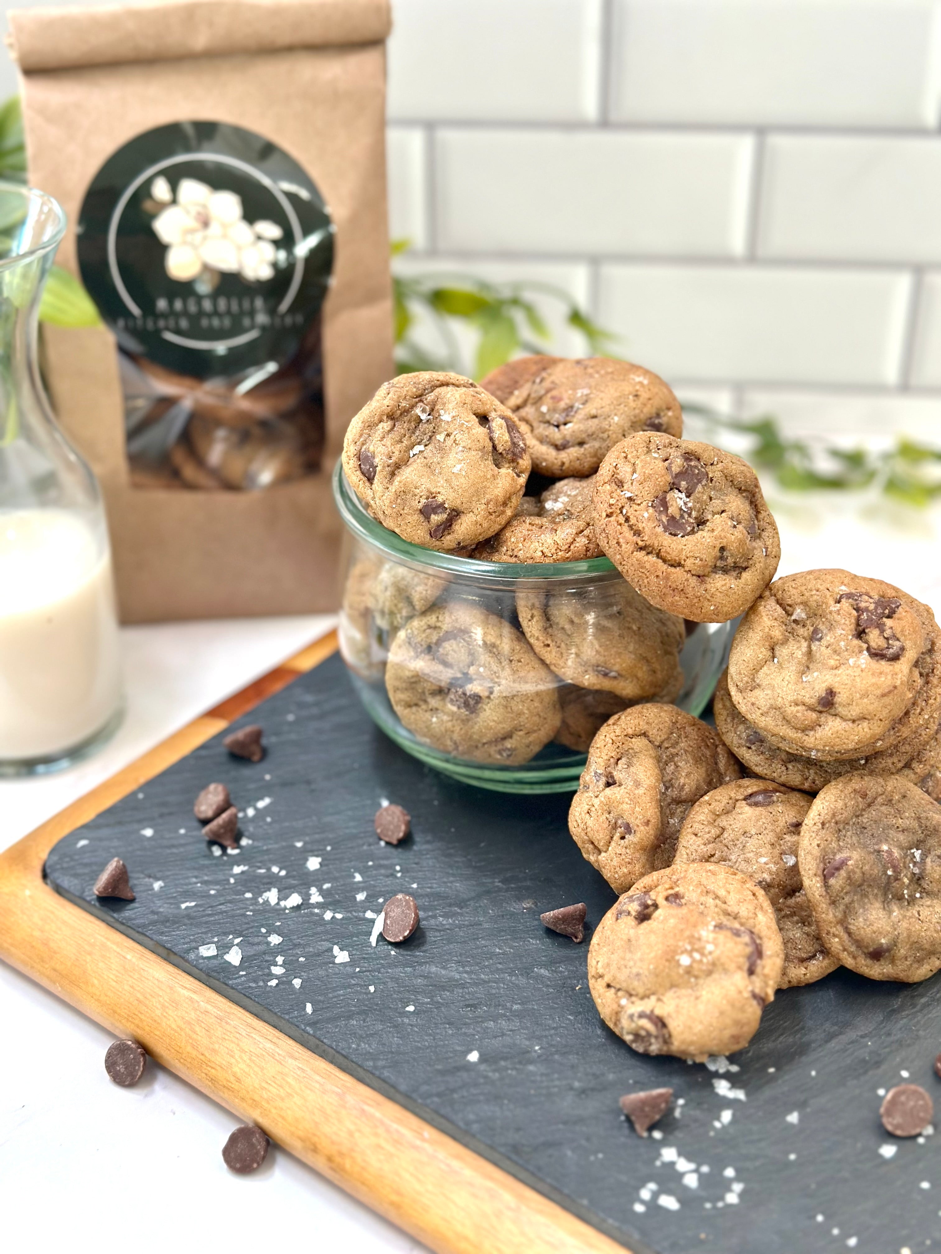 (12) Mini Salted Brown Butter Chocolate Chip Cookies