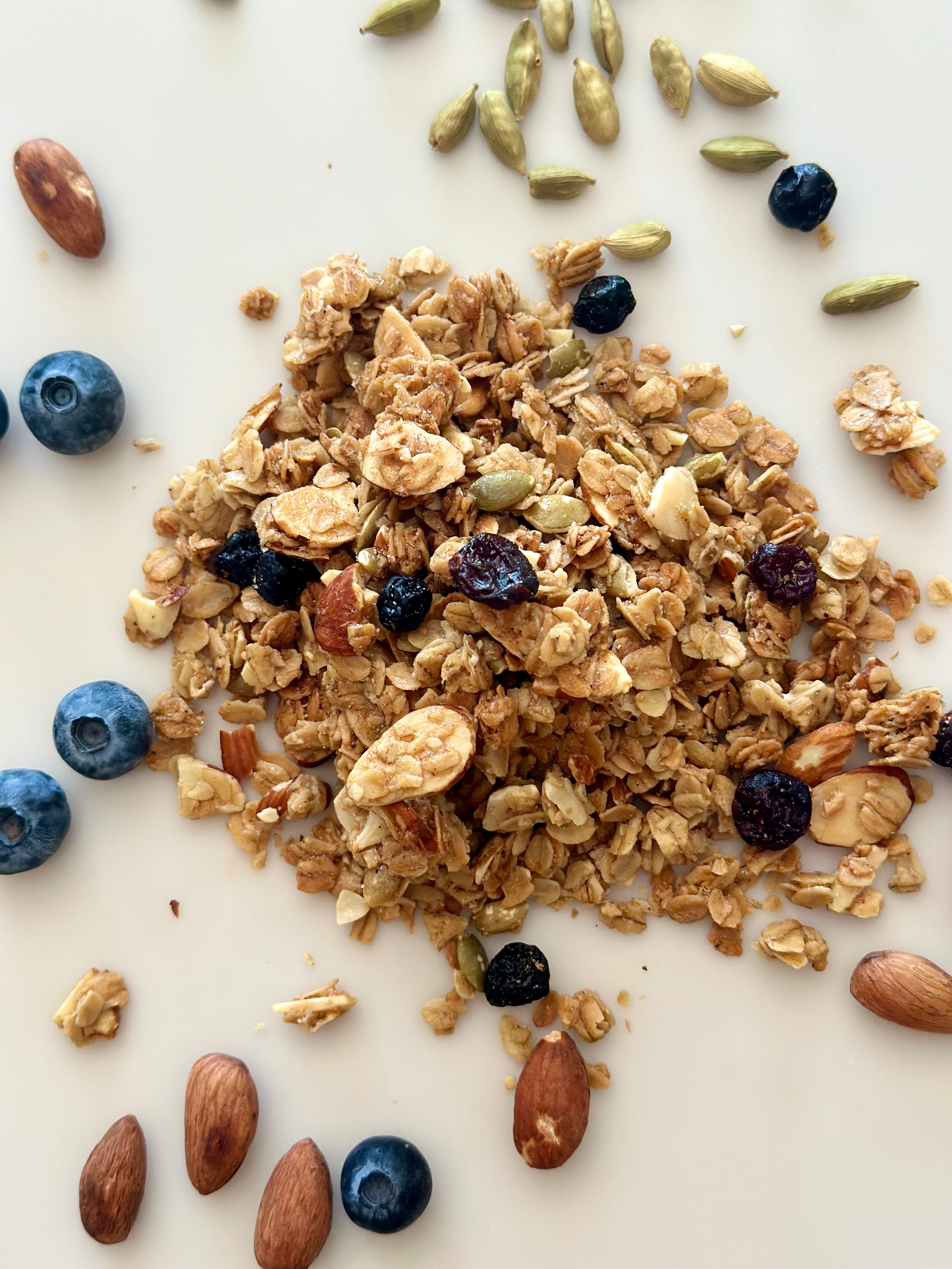 Magnolia Granolia ( Lemon, Blueberry, Cardamom, and Almond Granola )