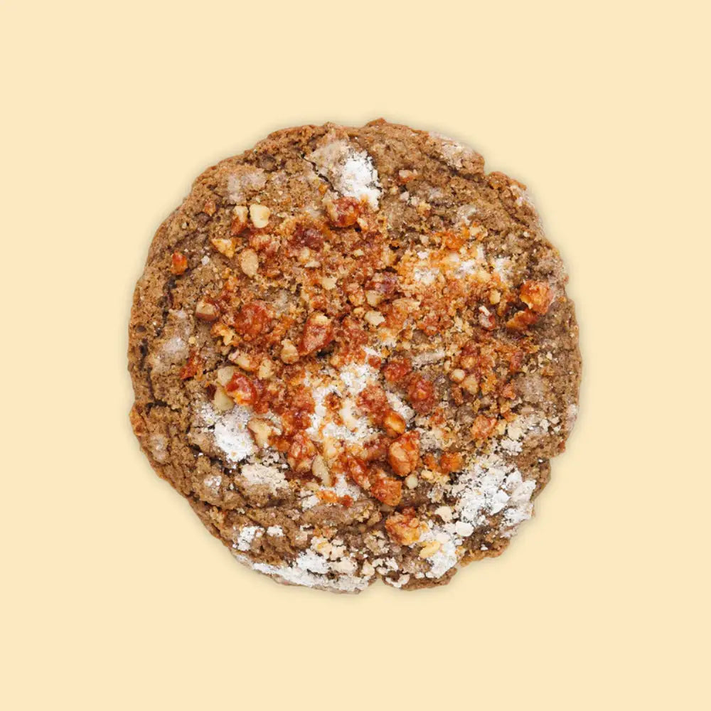 pecan cinnamon roll crunch cookie san diego, best cinnamon cookies san diego, best cookies san diego, cinnamon roll, best cinnamon roll san diego, best cinnamon roll near me, best bakery near me, best cookies near me, gourmet cookies, cookie catering, corporate catering, corporate gift boxes, corporate cookie gifting, corporate cookie gifts, pecans, cinnamon, sugar, mexican wedding cookies, wedding cookies, best wedding cookies, best mexican wedding cookie recipe